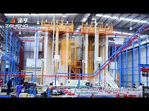 Smart vertical line of aluminum powder coating line