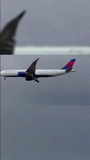 CLOSE-UP Butter Landing At Seattle | Delta A330Neo