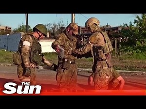 Wounded Ukrainian soldiers leave Azovstal plant, Russia claims