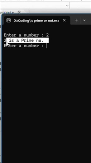 Prime no. or not in C language. #programming #clanguageprogramming