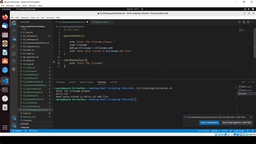 如何在 Linux 中使用 Shell 脚本检查文件完整性