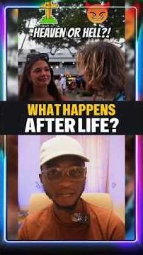 The Afterlife: Philosophy debate on how free will choice makes Heaven or Hell Destiny.