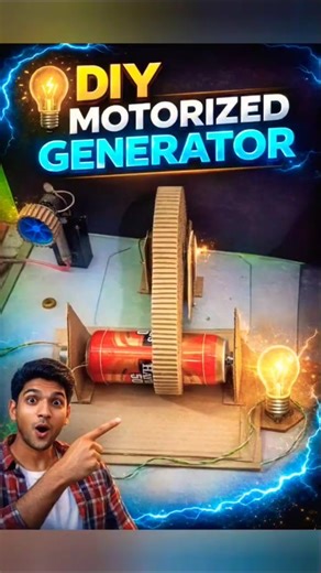 DIY Electric Generator From Waste Materials | Amazing Science Project
