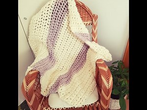 Kuschlige Decke / schnell und einfach/ohne Häkelnadel/ Fingerhäkeln