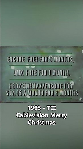 1993 - TCI Cablevision Merry Christmas Commercial - theVHSfiles