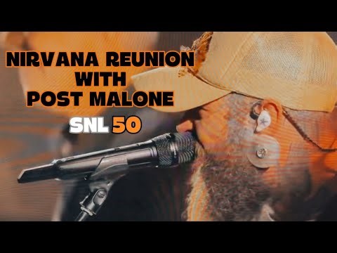 Nirvana Reunion with Post Malone as Front Man - Adam Sandler Introduced Post Nirvana!