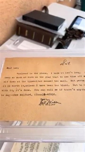 PSA Encapsulated Arthur Miller Letter - Death of a Salesman Author
