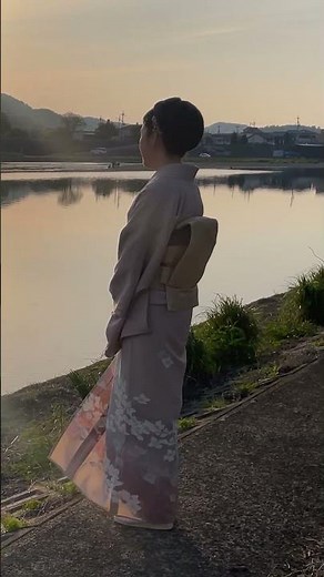 多岐川舞子のふるさと探訪その２ #京都 #多岐川舞子 #着物 #川 #九十九里はたそがれて #歌手 #散歩