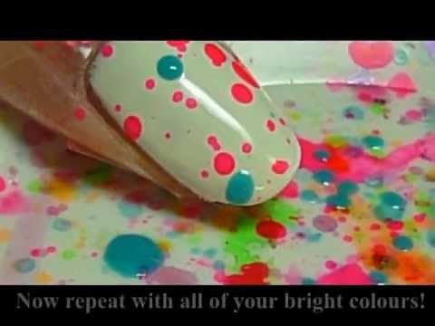 Fun and Easy Splatter Party Nail Tutorial