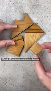 11K views · 47 reactions | Build a square with 4 pieces and then with 5 pieces. #puzzles #puzzle #puzzlesolving #puzzlemaster | Puzzle Master Inc. | Facebook