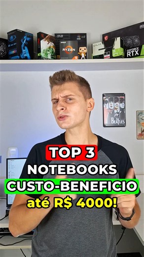 TOP 3 Best Value Laptops Under 4000 Reais for STUDYING and WORKING!