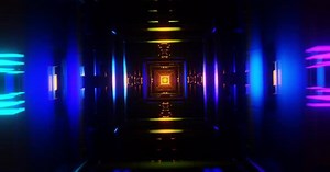 Hypnotic Visuals of a Vibrant Pulsating Neon VJ Loop for Captivating Visuals