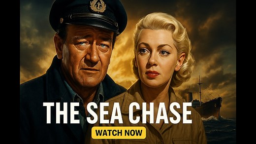 The Sea Chase (1955) | Full Movie John Wayne’s WWII Naval Thriller – Watch Free!