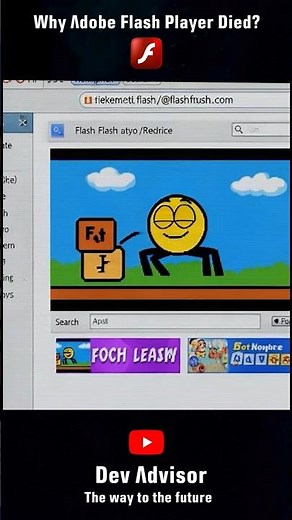Why Adobe Flash Player Died? #adobe #flash #apple #shorts #google #html
