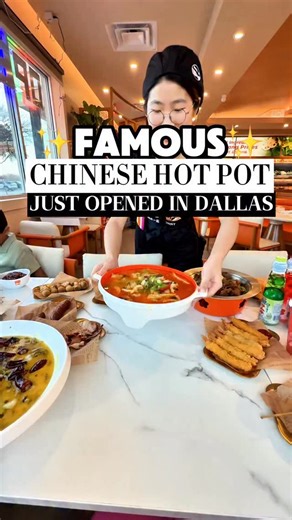 A famous Chinese hot pot restaurant has just opened in Dallas! 🥢🔥 Build your own bowls with fresh ingredients, dive into rich, flavorful broths, and enjoy the unlimited sauce bar, rice, and even dessert! They’ve got pickled fish bowls with premium fish fillets, house-pickled veggies, and tangy, savory broths, to Malatang and dry mix options you can customize with your favorite ingredients and spice levels. It’s an explosion of favor! Y’all have to try it out 😍 📍 Yonny Mini Hotpot & Suancai F