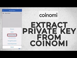 Coinomi Wallet: How to Extract Private Key From Coinomi Wallet | Private Key Word Extraction