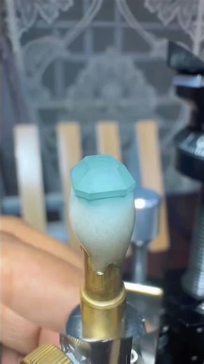 Aquamarine Cutting & Polishing 💙💎 | Satisfying Gem ASMR 🔊 #shorts