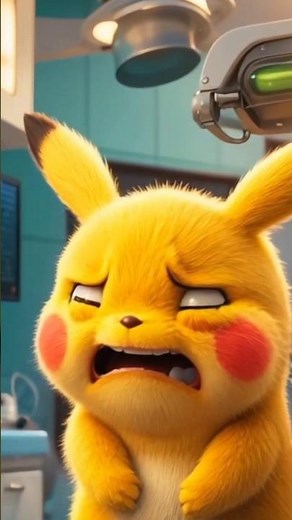 Pikachu Is In Pain! What Happened? #pikachu #sick #hospital #hostellife #anime #cartoon #sickwar