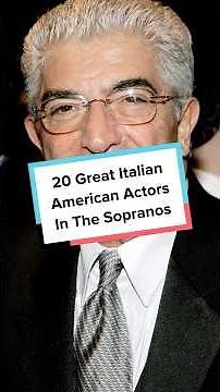 20 Great Italian American Actors In The Sopranos