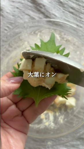 山芋と明太子の大葉揚げ #晩酌 #簡単レシピ #今日の晩ごはん #おつまみ