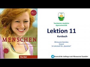 11 Lektion Menschen A1 1 Kursbuch
