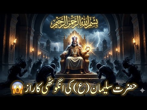 Hazrat Suleman (AS) Ki Angoothi Ka Raaz 😱 | Jinnat Ki Hukumat Ka Sach | Islamic Story Urdu