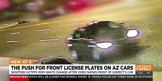Unsolved 2021 murder sparks push for front license plates in Arizona