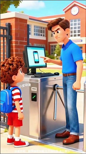 😂🎒 جهاز التفتيش الغريب في المعهد! 🤖❓الوصف: