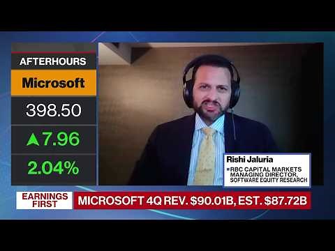 Microsoft Capex Will Be Very High Next Year, RBC's Jaluria Says