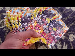 Opening a cool naruto cards packs