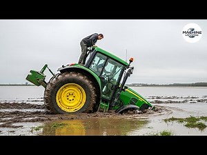 Unbelievable Tractor Stuck in Mud Moments | Extreme Heavy Equipment fails #19