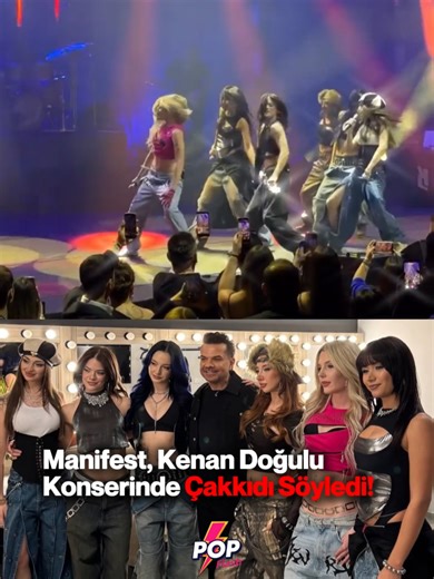 MANİFEST AYLAR SONRA SAHNEDE! Türk pop müziğinin sevilen ismi Kenan Doğulu, konserinde hayranlarına sürpriz yaşattı. Geceye damga vuran an ise Manifest’in sahneye konuk olması oldu. Sürpriz şekilde sahneye çıkan grup, Kenan Doğulu ile birlikte “Çakkıdı” şarkısını söyleyerek izleyicilere eğlenceli anlar yaşattı. Coşkulu performans, konser alanında büyük alkış aldı. #manifestgirls #manifest #lidyapınar #suedauluca #hilalyelekci #minasolak #zoktay #big5türkiye #fyp #keşfet #girlband #kenandoğulu #k