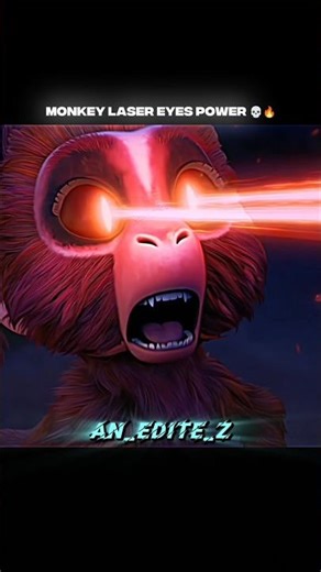 Monkey Laser Eyes Power 💀🔥 #shorts