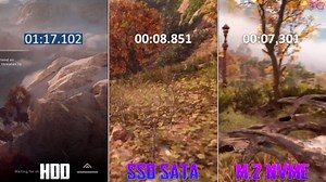 M.2 NVMe vs SSD vs HDD - Loading times in games 2025
