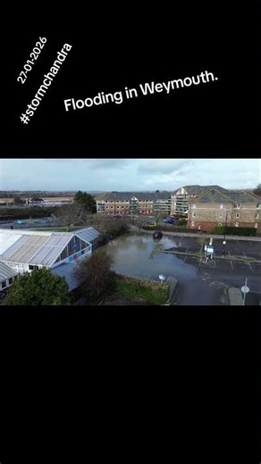 Flooding in Weymouth today (27-01-2026) The Gurkha Restaurant and the Palm House are under water.
