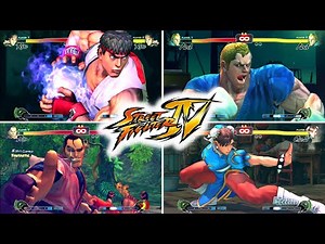 Street Fighter IV: All 72 Super Combos and Ultra Combos / JPN Dub / 4K