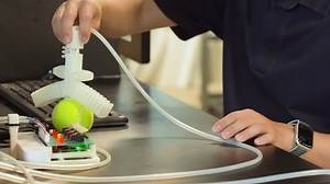 A new soft robotic gripper can be 3D printed all-in-one-go and doesn’t need any electronics to work. The device was developed by a team of roboticists at UC San Diego , in collaboration with researchers at the BASF corporation. “We designed functions so that a series of valves would allow the gripper to both grip on contact and release at the right time,” said Yichen Zhai, a postdoctoral researcher and PhD alumnus of the Bioinspired Robotics and Design Lab led by UC San Diego mechanical engineer