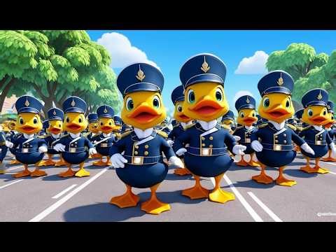 Duck Leads a Marching Band of Soldiers | Funny and Fun Kids Nursery Rhyme