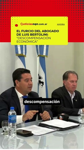 Abogado de Bertolini tuvo un furcio y habló de “descompensación económica” al justificar la ausencia