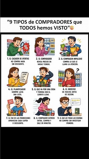 🛒😂 "9 TIPOS de COMPRADORES que TODOS hemos VISTO" 😱💸