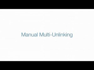 Using Multi-Unlink Mode to Manually Unlink Insteon Devices