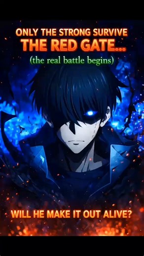 “Sung Jinwoo Enters the Red Gate – Anime Edit 🔥"