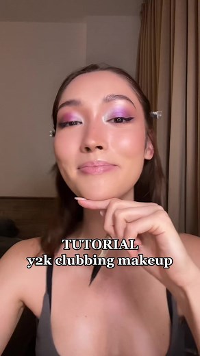 Pink and Purple Y2K Clubbing Makeup Tutorial