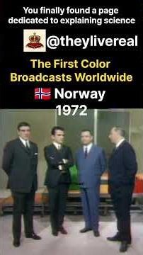 The First Color TV Broadcasts Worldwide #shorts #trending #viral #funny #facts #interesting