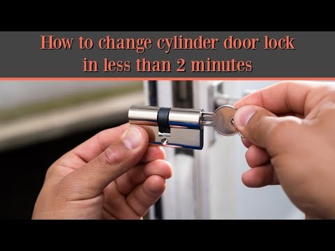 How to change replace a cylinder door lock in less than 2 minutes