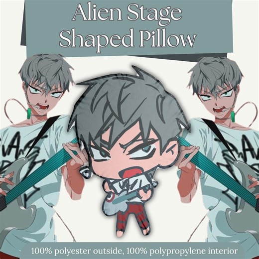 Till Alien Stage Plushie Shaped Pillow ALNST Fanmerch - Etsy