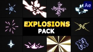 Download Cartoon Explosions Pack | After Effects - Videohive - aedownload.com