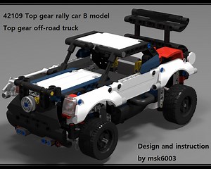 LEGO MOC-39954 42109 C model - Top gear off-road truck (Technic 2020)