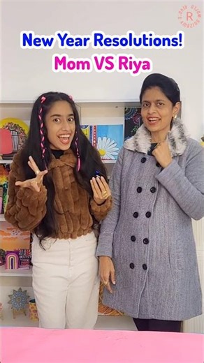 Mom VS Riya🥳 New Year Resolutions!✍️💕 | Riya's Amazing World