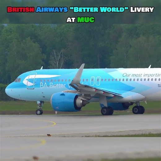 British Airways "Better World" Livery at MUC✈️🥰🌍 #shorts #aviation #viral #planespotting